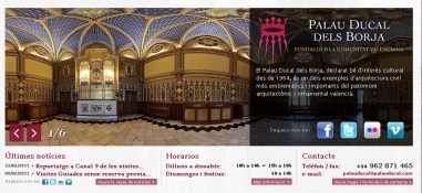 Visita virtual al Palacio Ducal de los Borgia. Año 2011
